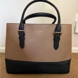 Kate Spade Black and Tan Satchel